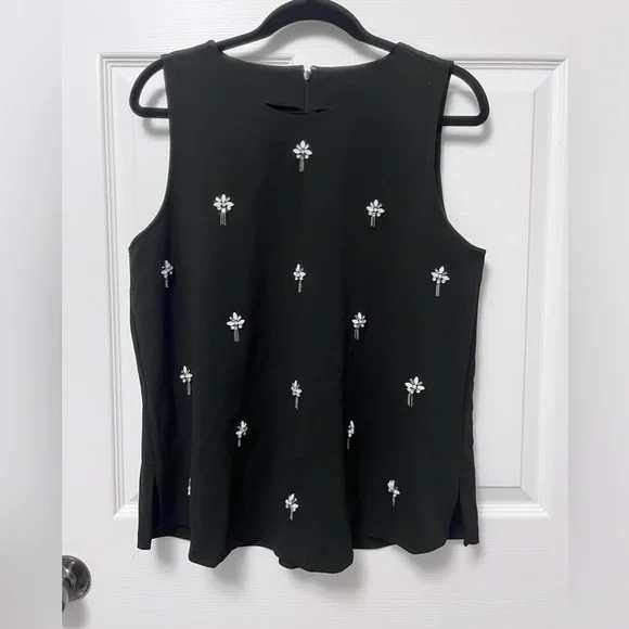 ✨ Ann Taylor Jeweled Shell Blouse - Picture 3 of 12